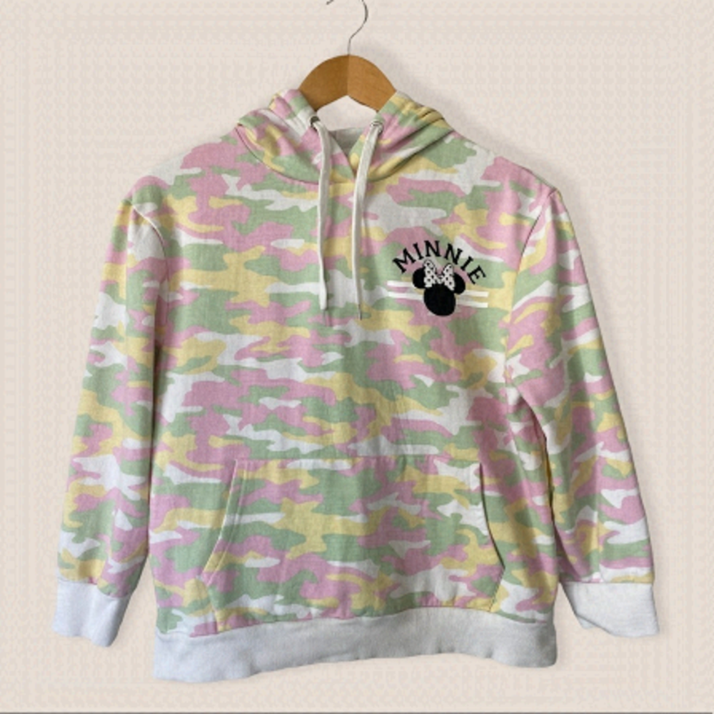 DISNEY Minnie Mouse Camo Pullover Hoodie